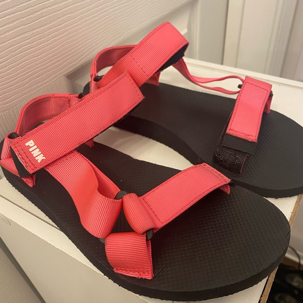 PINK Sandals with Velcro strap